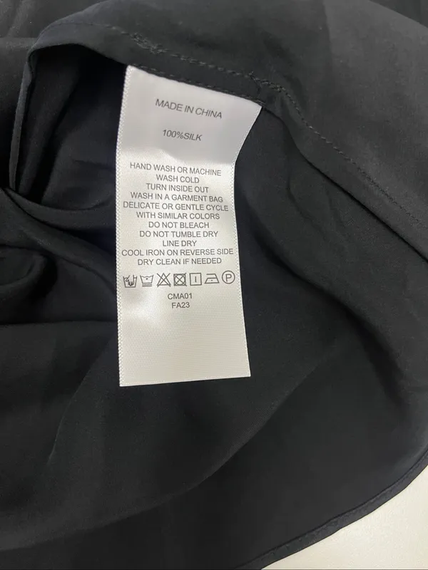 NWOT black Quince Washable silk slip size Small - Image 4