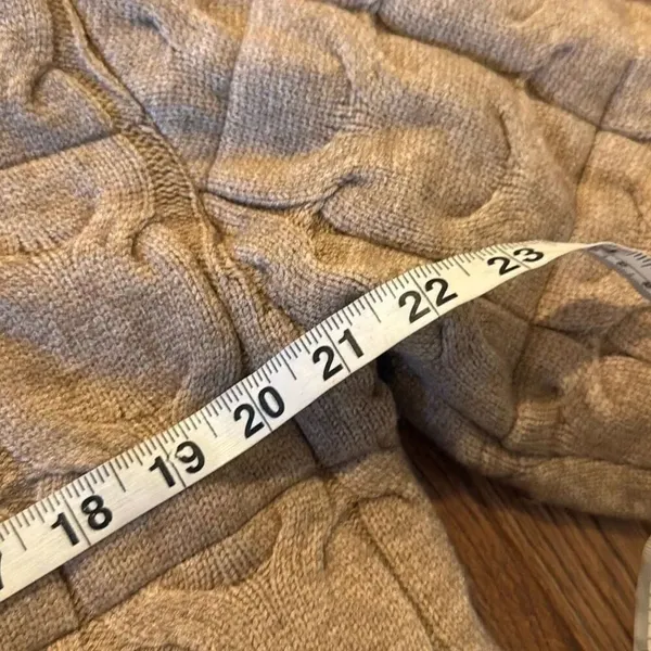 Joie tan puffer cableknit bomber style jacket M - Image 7