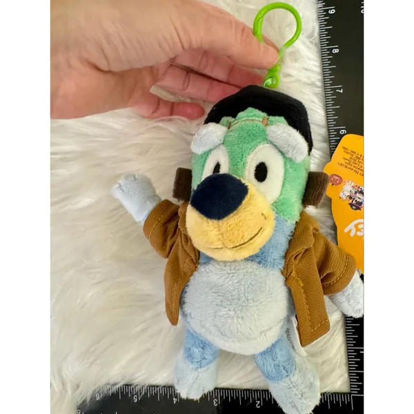 Disney Bluey Halloween Bundle 2 Backpack Purse Clip Plush Charm Bat Frankenstein - Image 8