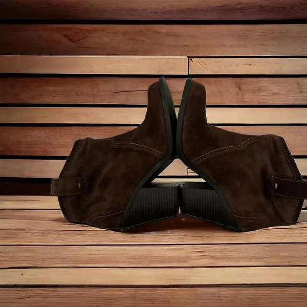 Kensie Glover brown suede 3.25 inch heel booties - Image 4