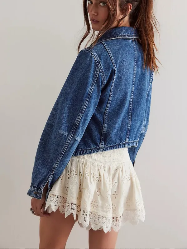 Free People Wee The Free Jade Denim Jacket - Image 2
