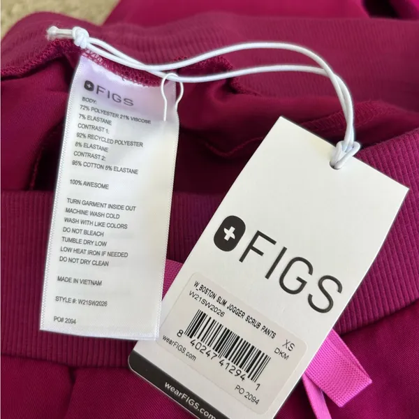 NWT Figs Womans Boston‎ Slim Jogger Scrub Pants Size XS - Image 6