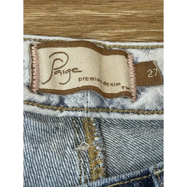 Paige Hollywood Hills Jeans Women 27 Low Rise Bootcut Flare Medium Wash USA - Image 3