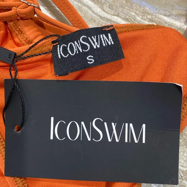 Icon Swim Orange Cutout Swimsuit - Image 7