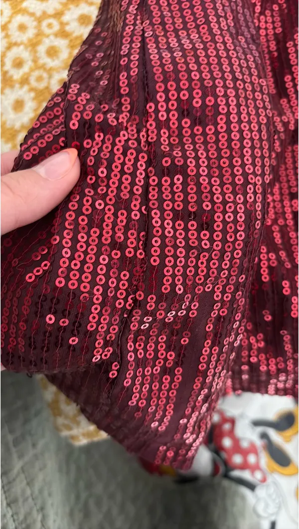 That’s So Fetch AU Red Sequins Mini Dress - Image 3