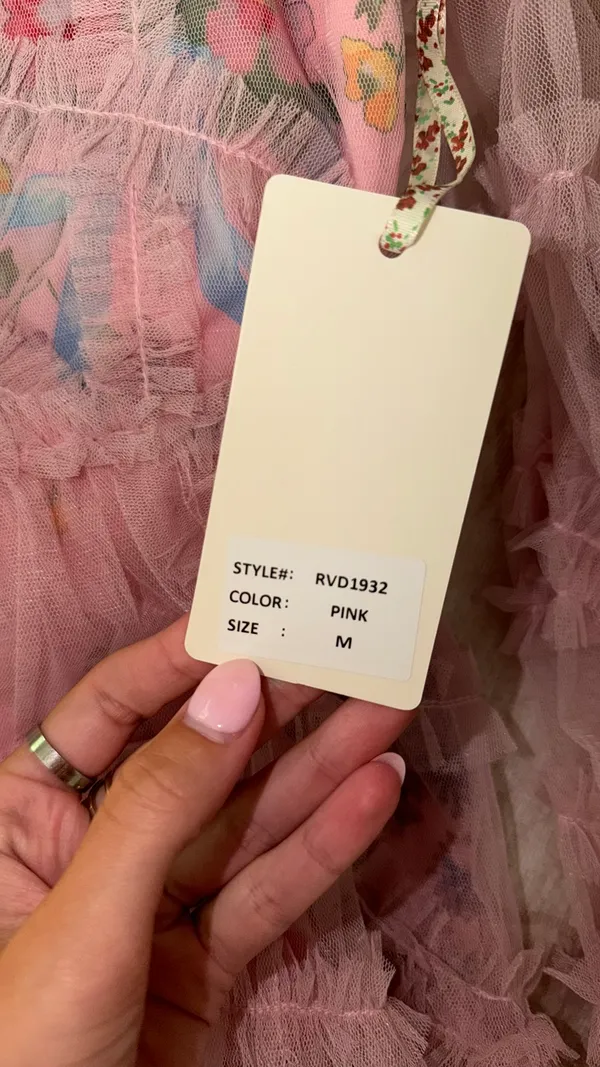 Rose velvet dress Pink Size M - Image 2