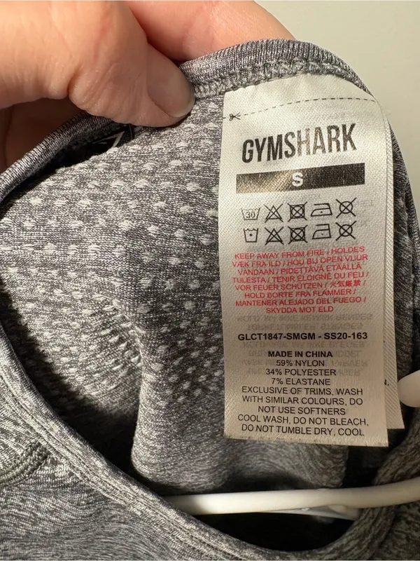 Gymshark Grey Seamless Long-Sleeve Crop Top - Image 6