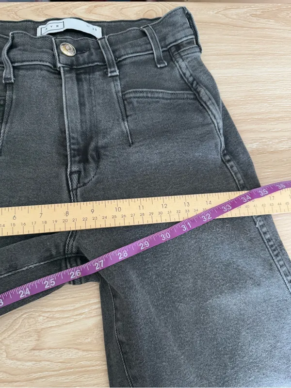 AYR 25 The Beat Jeans Washed Fade Black Barrel Relaxed Ankle Office Work Career - Image 13