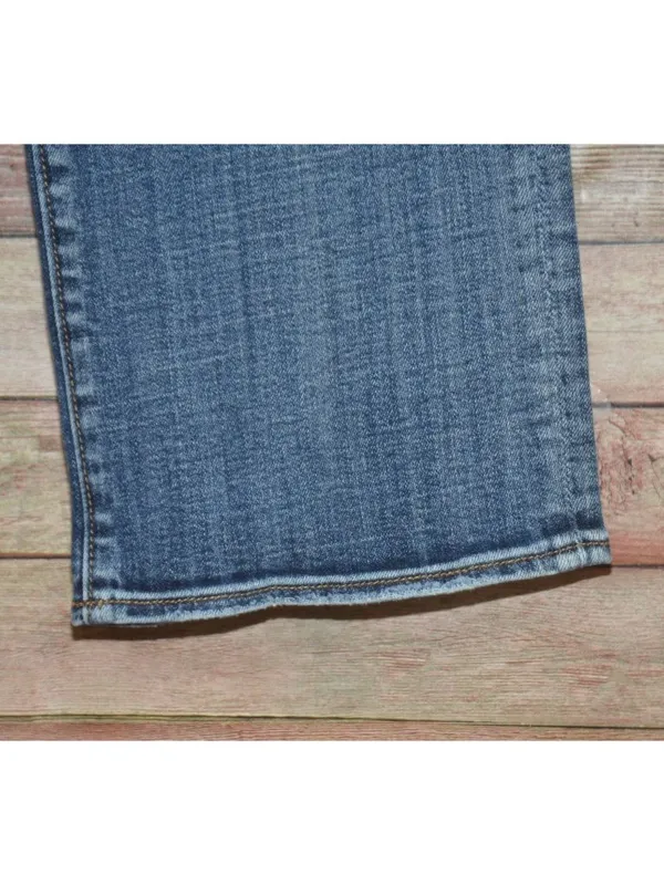 Driftwood Jeans Womens 31 Blue Straight Leg Medium Wash Stretch Premium Denim - Image 6