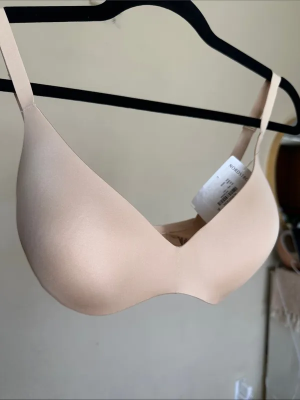 SKIMS Wireless Form Push-Up Plunge Bra‎ BR-WRL-1891Sand Size 32DDD - Image 6