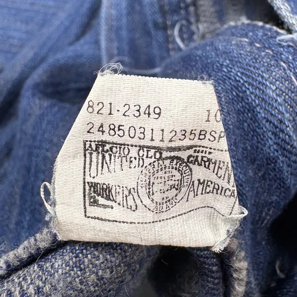 Lee Vintage 90s Tapered Ankle Mom‎ Jeans Striped Denim Union Made Modern Size 10 - Image 7