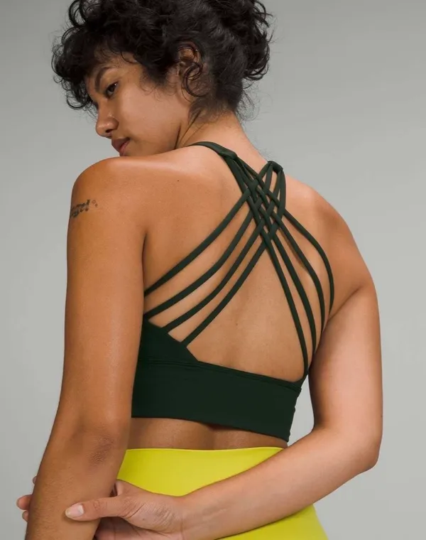 Lululemon Free to Be High-Neck Longline Bra Wild *Light Support, A/B Cup - Rainforest Green 6 - Image 8