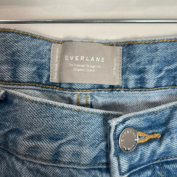 Everlane The Relaxed Straight Fit Organic Cotton Jeans Relaxed Fit - Image 3
