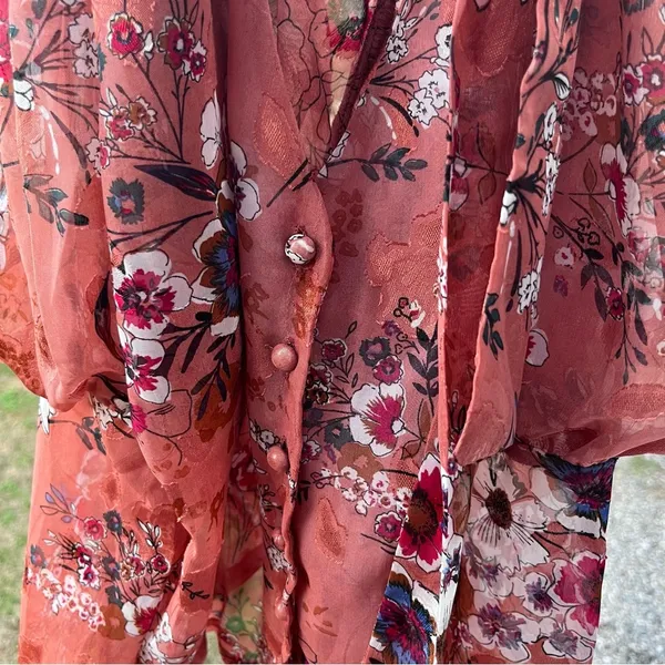 Nasty Gal floral tie blouse - Image 10
