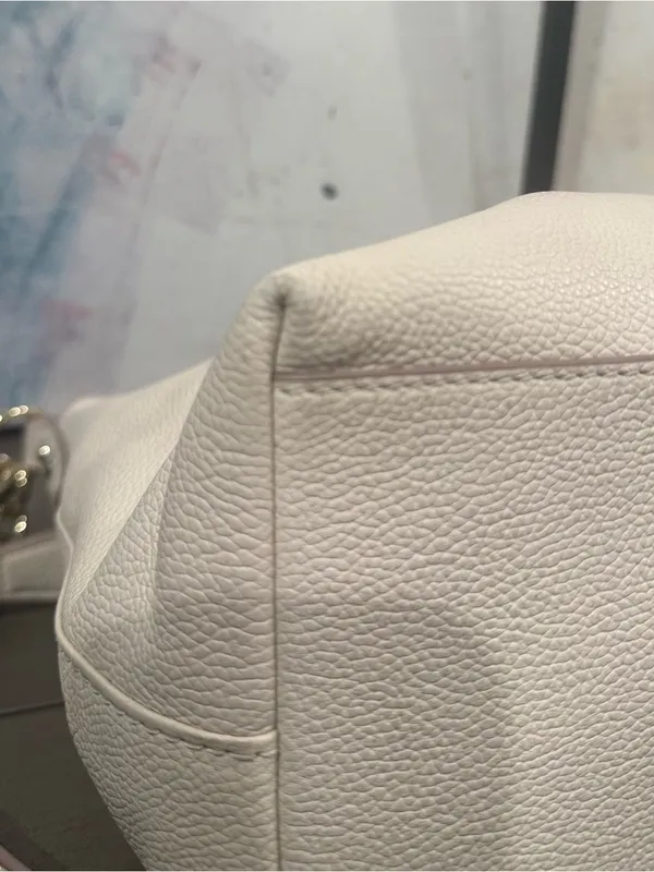 Kate spade New York Saffiano Leather Crossbody Shoulder Hobo Bag Cream Color - Image 5