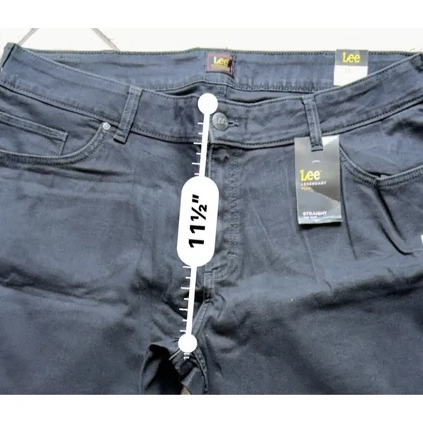 Lee Women's Relaxed Fit Straight Leg Mid Rise Jeans 305-1884 Size 22W Short Peti - Image 10
