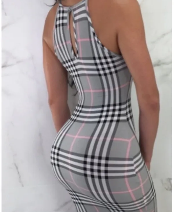 Size small plaid body con dress - Image 2