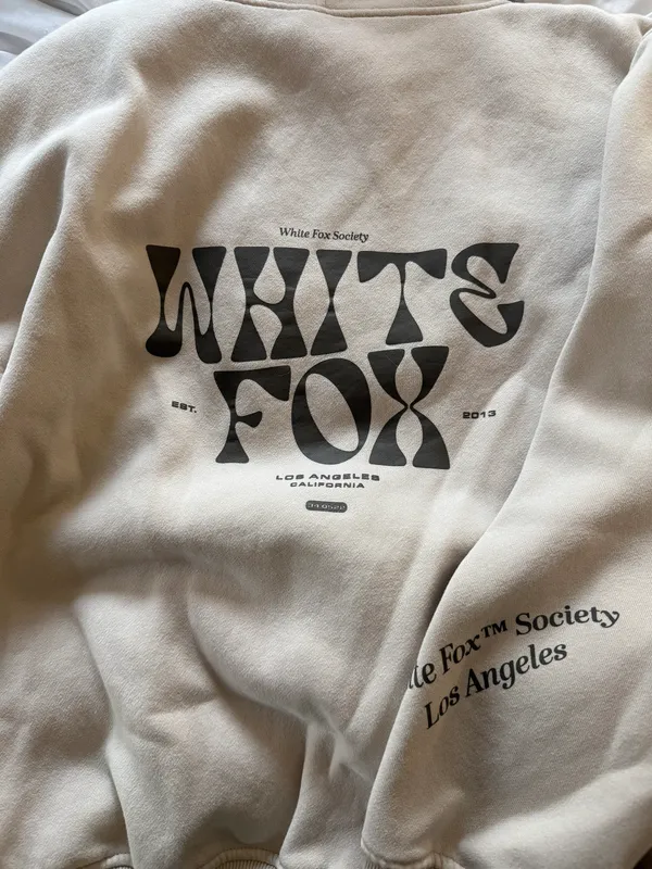 White Fox Hoodie - Image 3