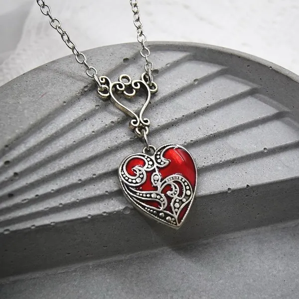 Medieval Vampire Girl Charm Necklace - Image 2