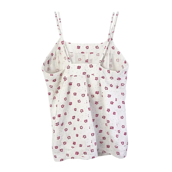 Free People Floral Button Front Cami Tank‎ Top Medium NWOT - Image 4
