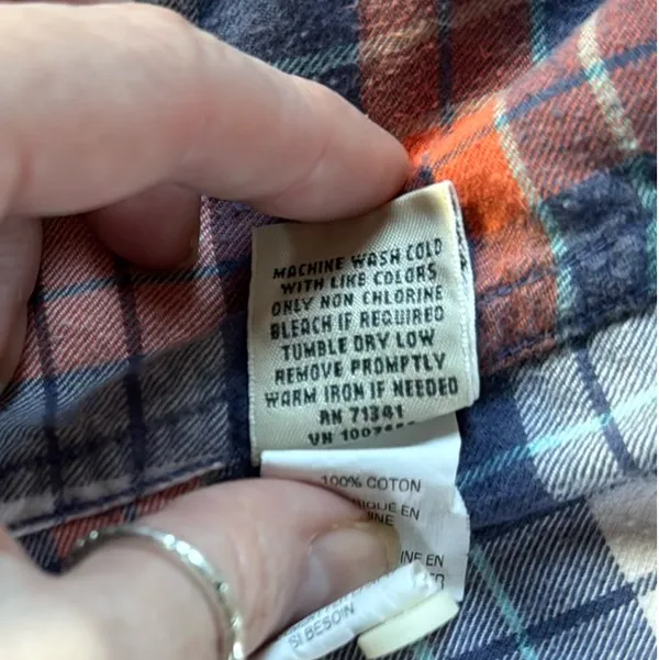 L.L. Bean Women’s Signature Button Up Flannel - Image 3