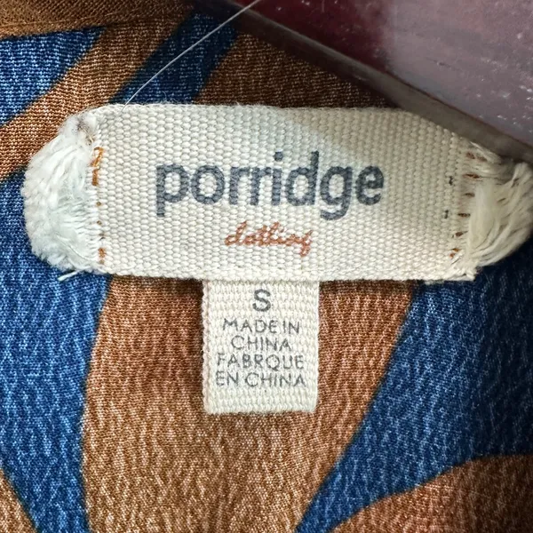 Anthropologie Porridge Kiera Midi Dress Rust Puff‎ Sleeve S Boho Cottagecore - Image 4