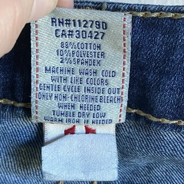True Religion Womens Jeans Blue‎ Tag Size 27 Low Rise Straight Denim - Image 12