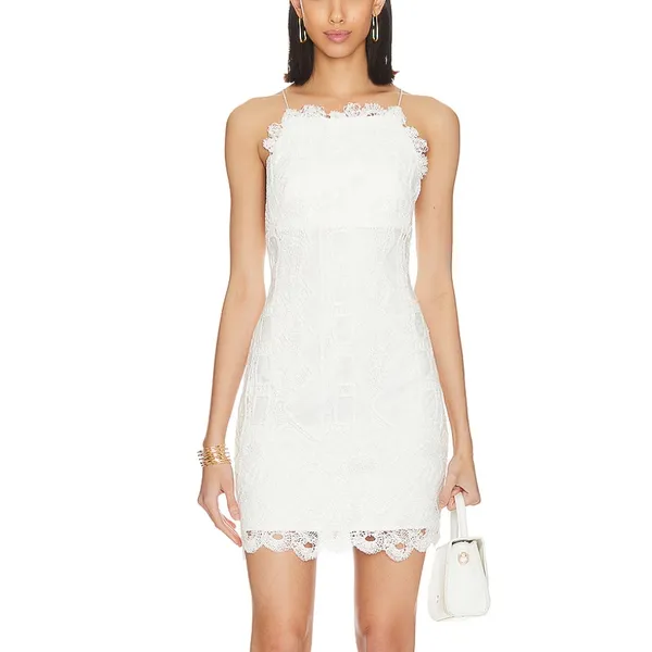 House of Harlow 1960 White Lace Mini Slip Dress XS Romantic Designer $248 NEW - Image 3