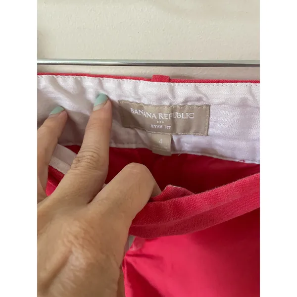 Banana Republic Short 3" Low Rise Shorts Bright Pink Size 4 - Image 5