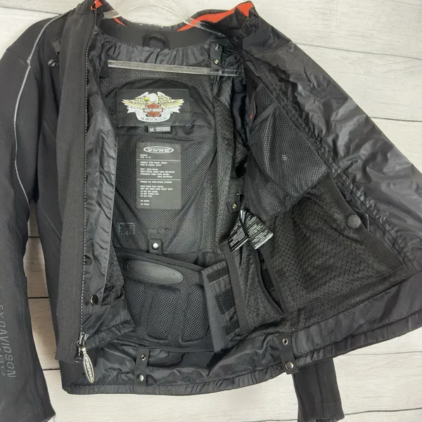 Harley-Davidson‎ Womens FXRG Padded Riding Jacket Black Medium 98366-05VW Biker - Image 7