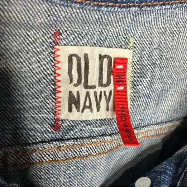 Old Navy‎ distressed jean jacket size XXL - Image 2