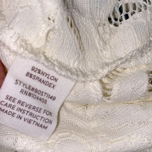 Blu pepper white boho lace top size medium - Image 6