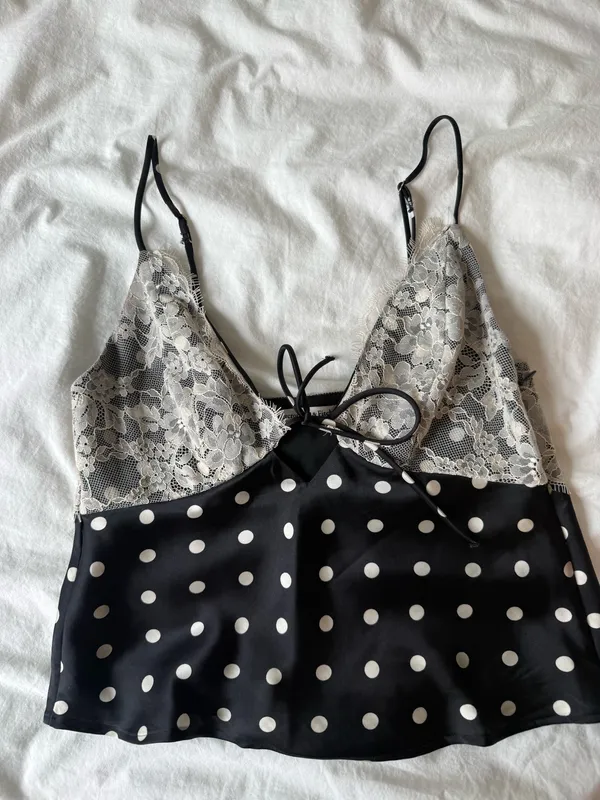 Abercrombie Silk Polka Dot Midi Skirt Set - Image 4