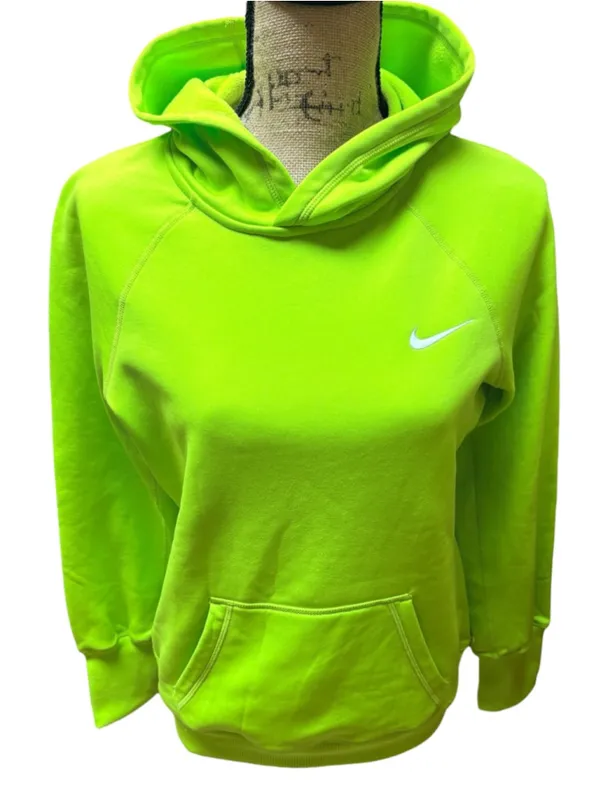 Nike Neon Green Therma-Fit Hoodie Size M (19” PTP) - Image 2