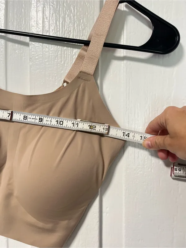 Eby Support Wireless Bralette with mesh back and removable padding MDD Tan Size M - Image 4