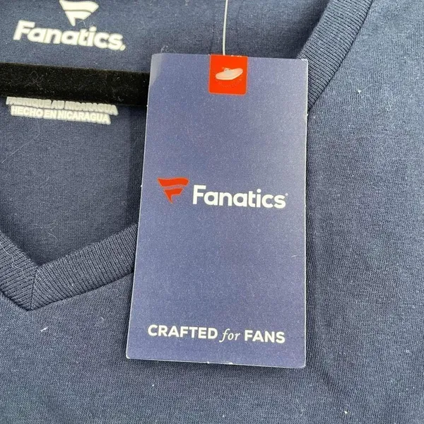NWT Fanatics Womens Short Sleeve UV‎ Strong Custom Print T-Shirt Navy Blue Small - Image 7