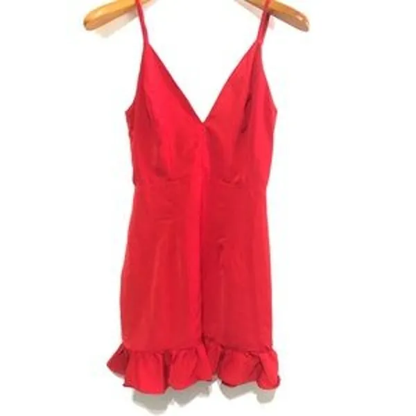 REVOLVE Superdown Mayra Ruffle Dress in Red Sz. LRG NWT - Image 4