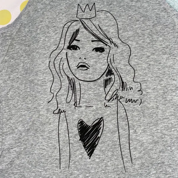 Forever 21 Y2K Gray Graphic Top - Image 2