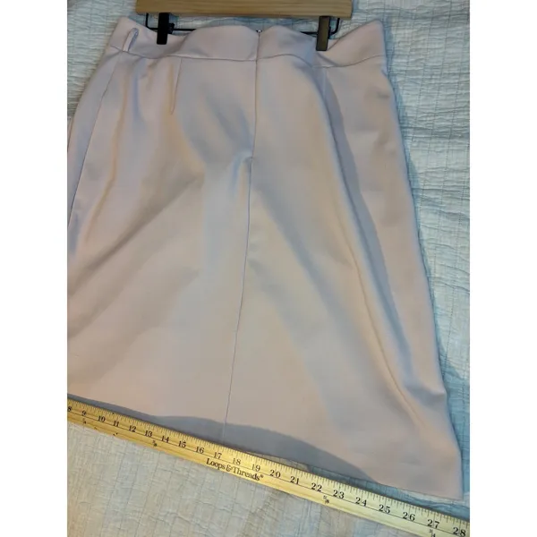 Worthington Pale Pink Faux Wrap A-Line Skirt Size 16 Business Casual Office - Image 5