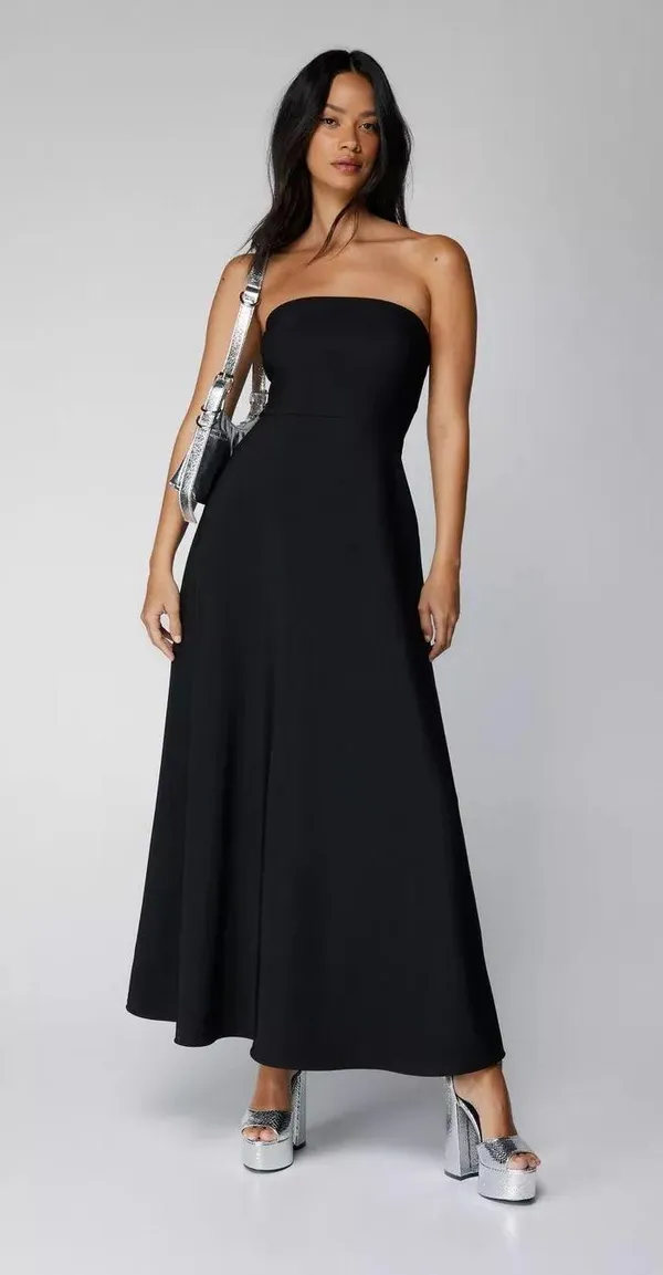 Nasty Gal Sold Out Strapless (Bandeau) Maxi Dress - Image 3
