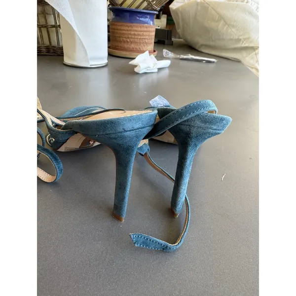 Sam Edelman Women Delanie Heeled Sandals vibrant Wild Indigo blue‎ Size 6.5 - Image 5
