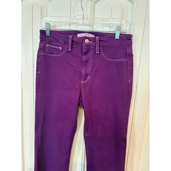 Joes Jeans Purple Flawless High Rise Honey Curvy Cropped Boot Jeans‎ Size 29 - Image 3