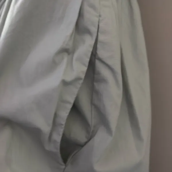 ASTR The Label llana Midi Dress Puff Sleeve Tiered‎ Skirt Tie Back Light Green M - Image 15