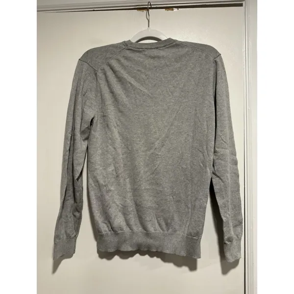 Vintage Women's Sz: M United Colors Of Benetton Gray Pullover Cotton Sweater - Image 2