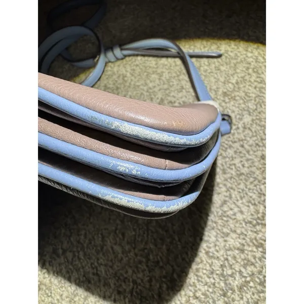 Kate Spade Crossbody Bag‎ Blue Brown Pebbled Leather - Image 3
