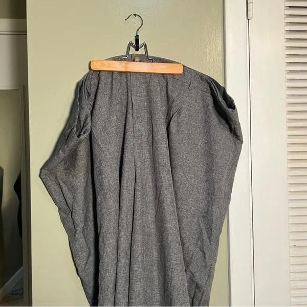 BloomChic Women's Plus Size 30 Dress Pants Trousers Light Gray Straight‎ Pleated - Image 3