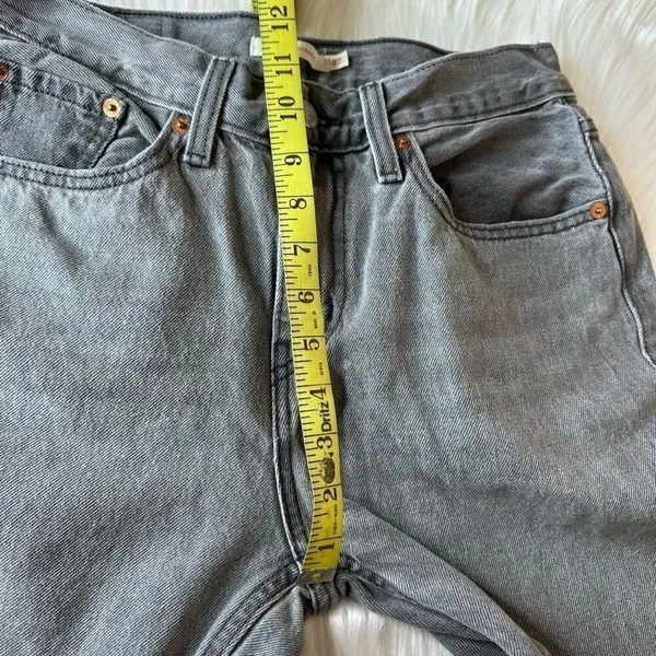 Levi’s Low Pro Straight Jeans Gray Wash Size 27 - Image 11