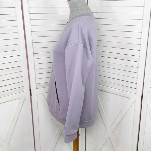 Mondetta Crew‎ Neck Front Pocket Sweatshirt Lavender Purple Medium - Image 2