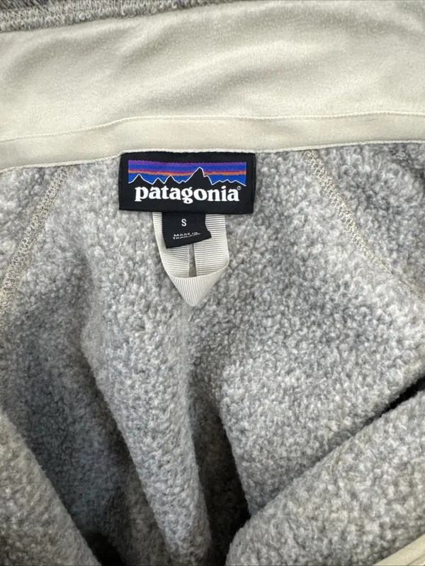 Patagonia Better Sweater 1/4 Zip Women’s S Pelican Gray Fleece Pullover - Image 8