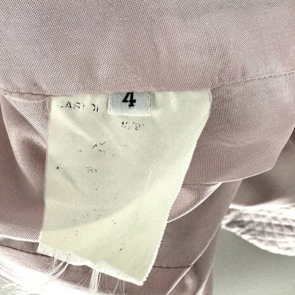 Bernard Zins Paris Mauve Lavender Vintage‎ Quilted Jacket Size 4 - Image 7